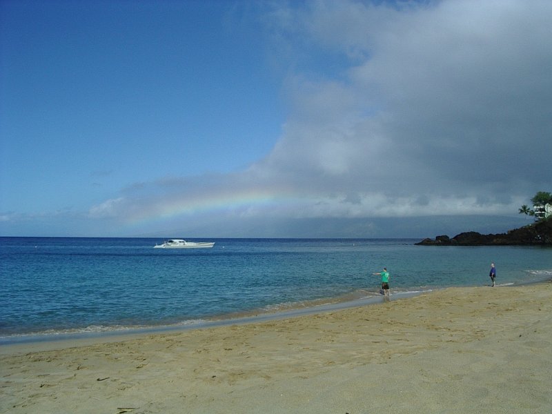 16 Ka'anapali Beach rainbow