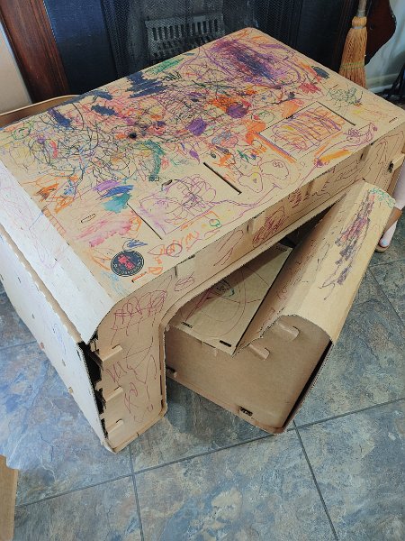 45 cardboard table
